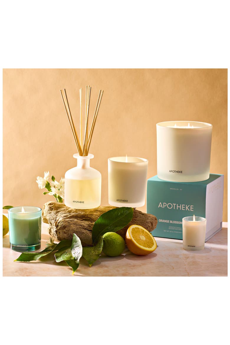 Orange Blossom Neroli Candle, Alternate, color, TURQUOISE/ AQUA