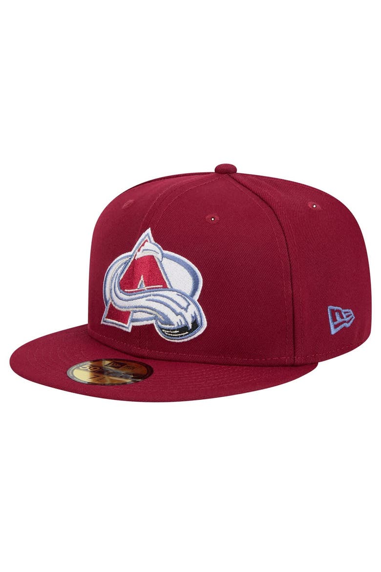 Men's New Era Burgundy Colorado Avalanche Core 59FIFTY Fitted Hat, Main, color, Burgundy
