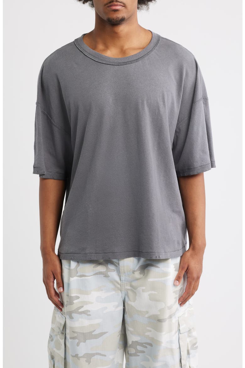 Reversible Cotton T-Shirt, Main, color, VINTAGE GREY