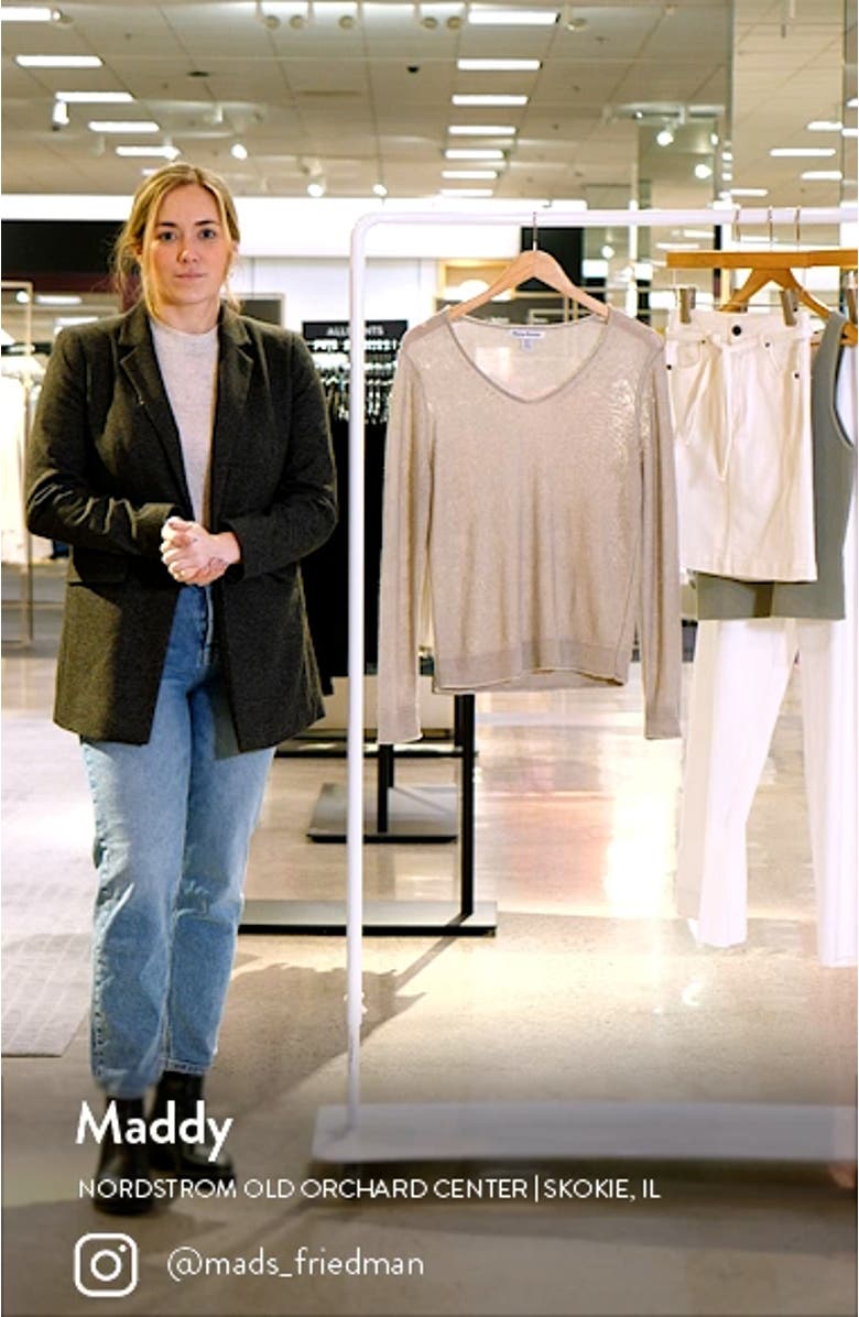 Cedar V-Neck Linen Sweater, sales video thumbnail