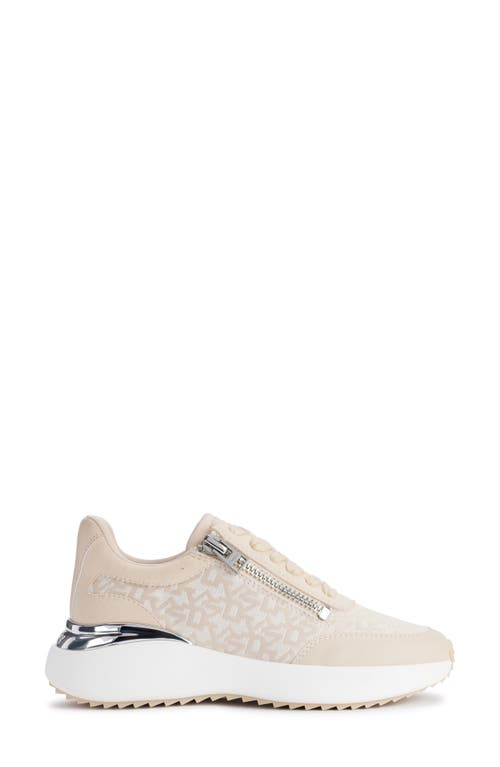 Shop Dkny Zacata Platform Wedge Sneaker In Hemp