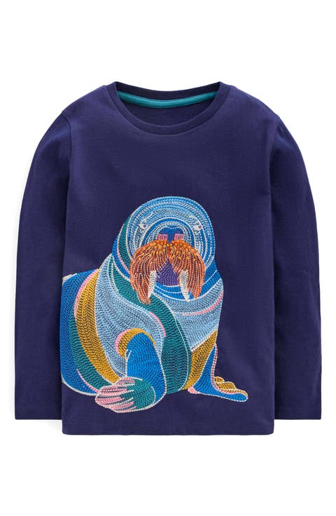 Kids' Superstitch Long Sleeve Cotton T-Shirt (Toddler & Little Kid)