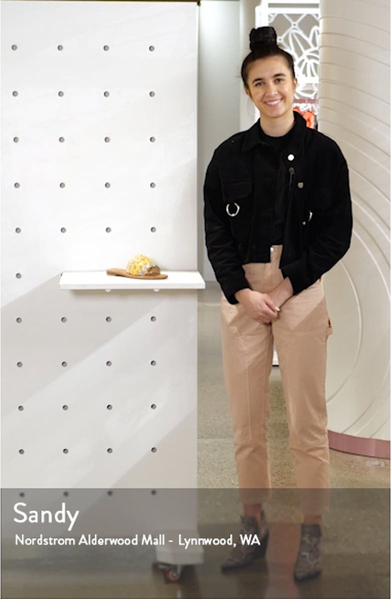 Mello Raffia Slide Sandal, sales video thumbnail