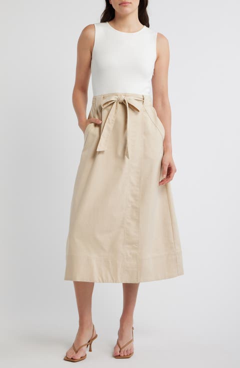 Twofer Sleeveless Dress