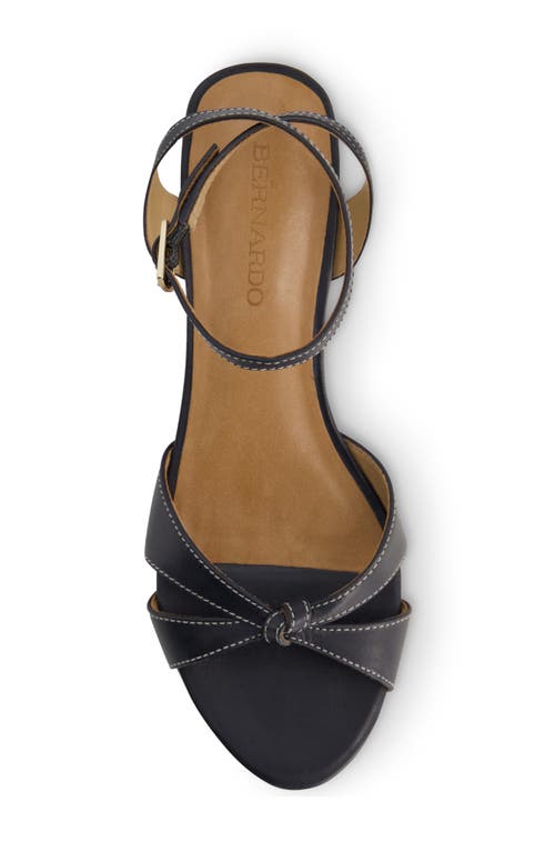 Bernardo Footwear Garcel Ankle Strap Wedge Sandal In Animal Print