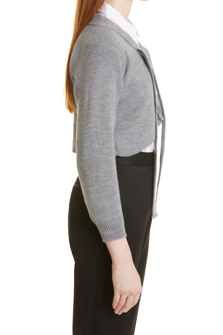 x Lochaven of Scotland Tie Neck Crop Cardigan, Alternate, color, 2 GRAY