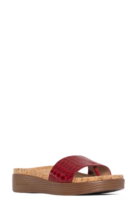 Fiji Suede Slide Sandal (Women)