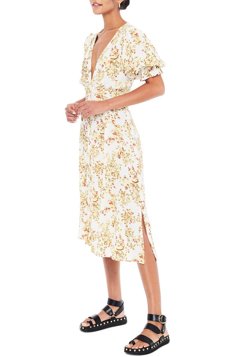 Faithfull the Brand Rafa Floral Midi Dress, Alternate, color, 