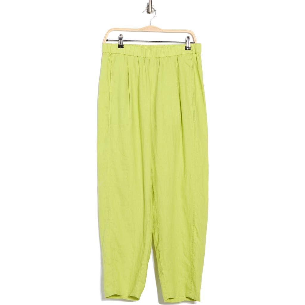 Eileen Fisher Pleated Organic Linen Lantern Pants