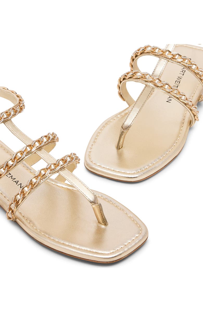 Stuart Weitzman Soluxe Crystal Sandal, Alternate, color, Platino