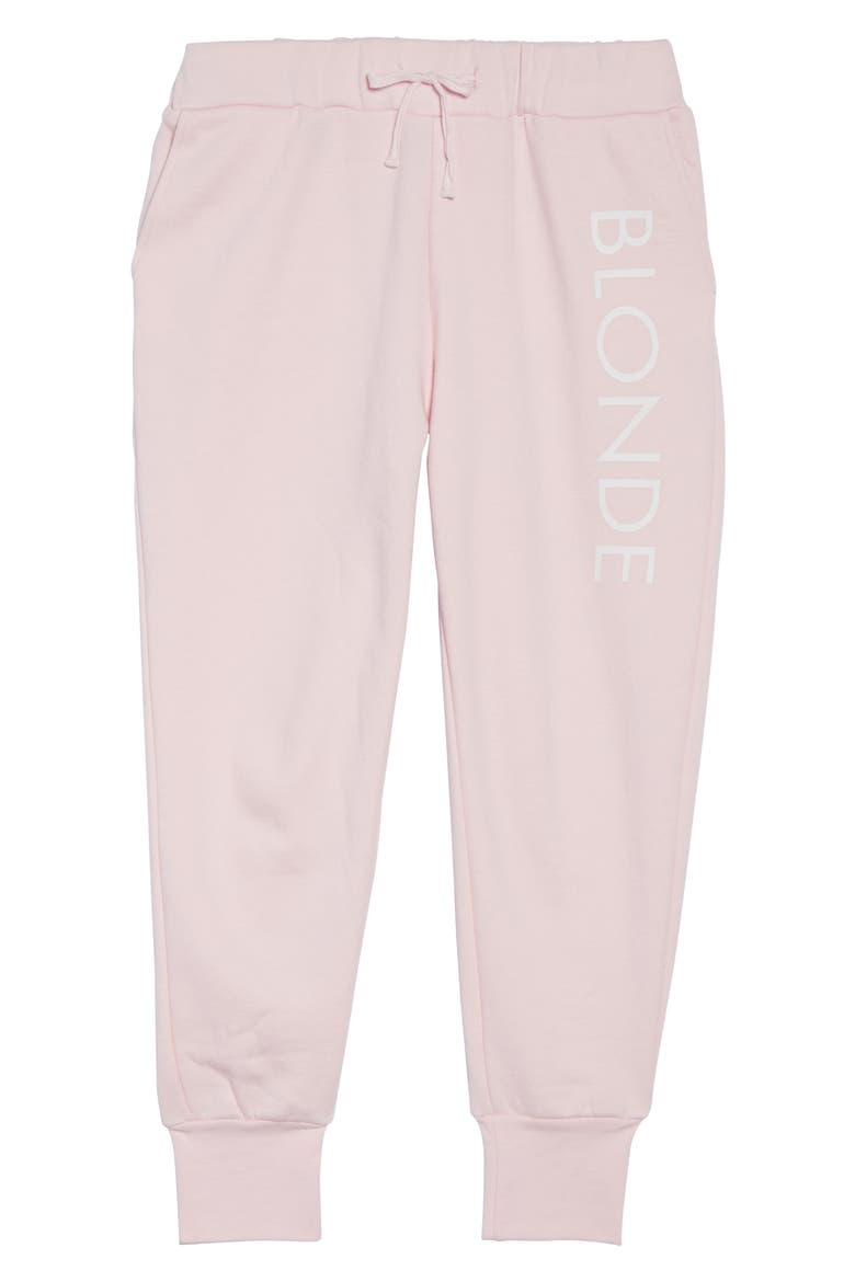 Blonde Jogger Pants, Alternate, color, PINK