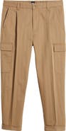 BOSS Perin Pleated Tapered Leg Cargo Pants