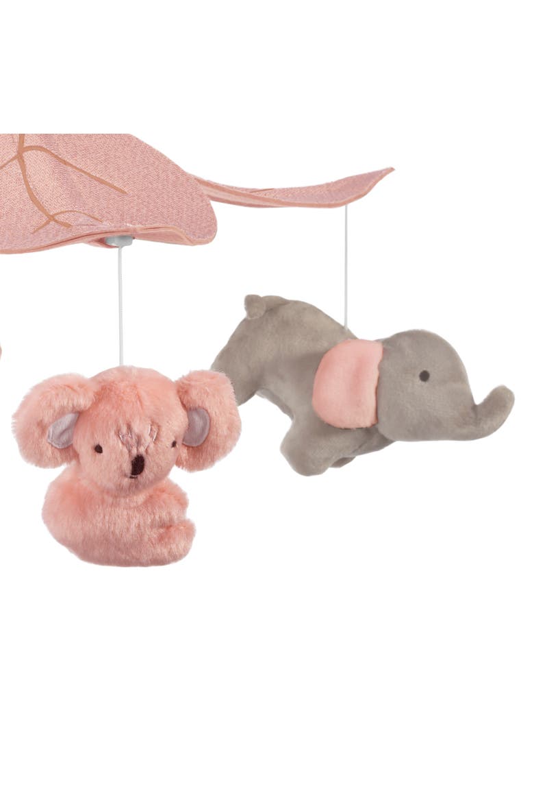Calypso Koala & Elephant Musical Baby Crib Mobile, Alternate, color, Pink