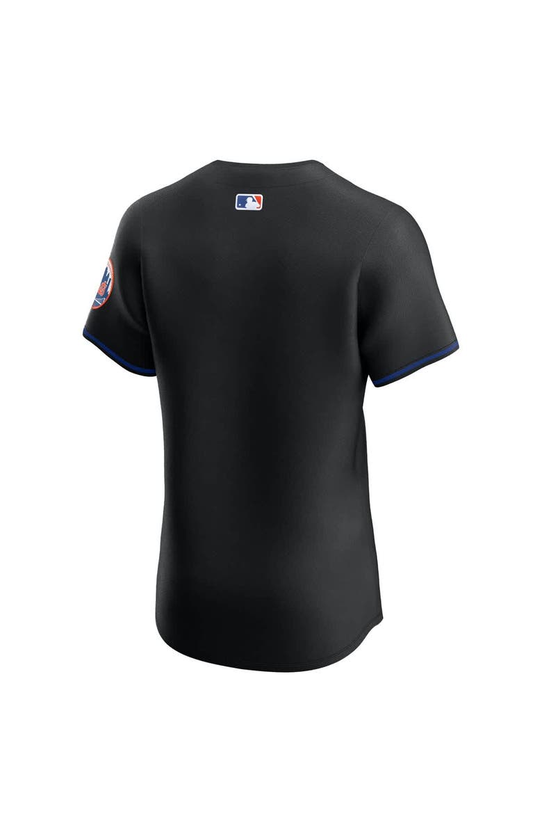 Nike Men's Nike Black New York Mets Alternate Elite Jersey, Alternate, color, Black