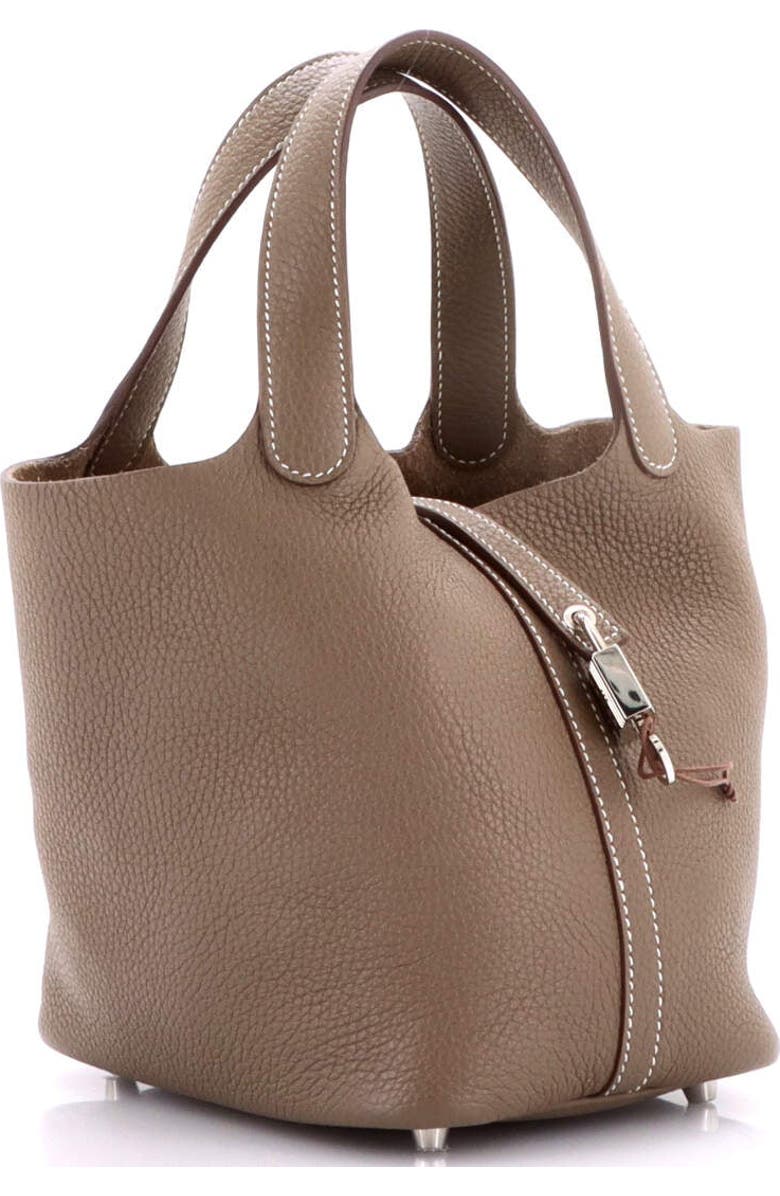 Pre-Owned Hermes Picotin Lock Bag Clemence PM, Alternate, color, Etoupe