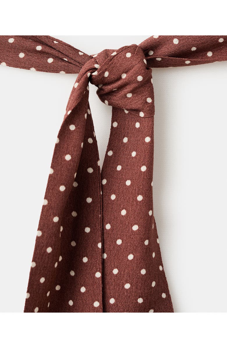 MANGO Polka Dot A-Line Dress, Alternate, color, 