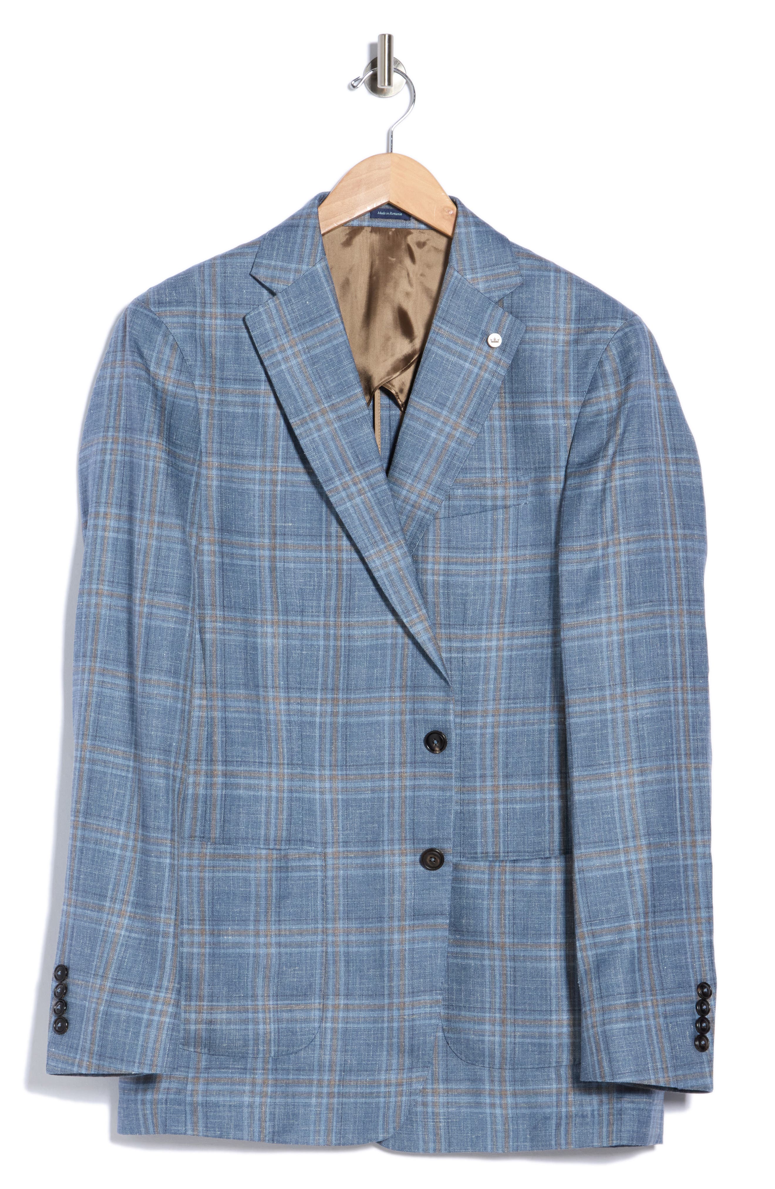 Hertford Plaid Wool, Silk & Linen Sport Coat