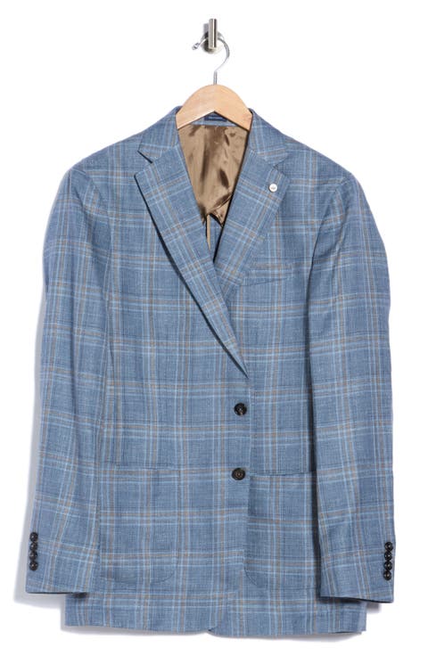 Hertford Plaid Wool, Silk & Linen Sport Coat