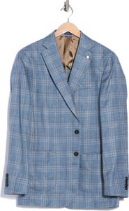 Peter Millar Hertford Plaid Wool, Silk & Linen Sport Coat