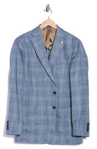 Hertford Plaid Wool, Silk & Linen Sport Coat