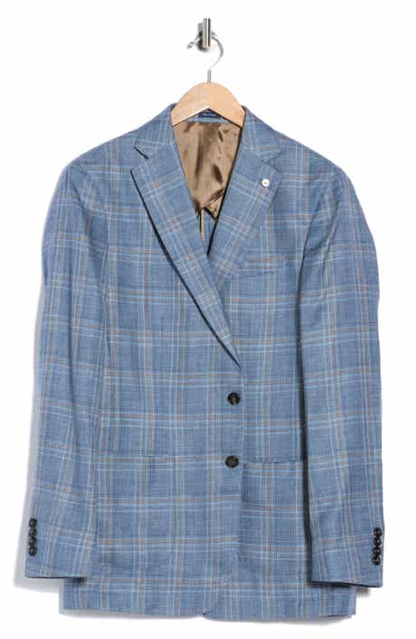 Hertford Plaid Wool, Silk & Linen Sport Coat