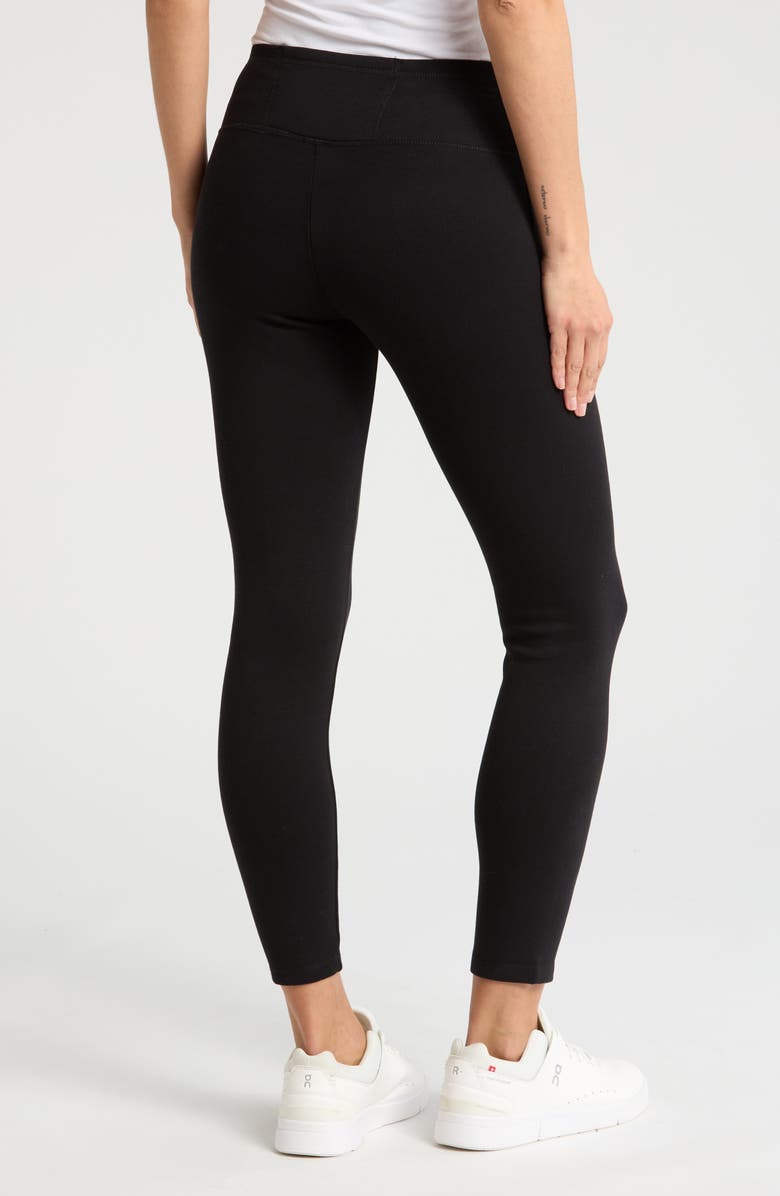 Hue Fleece Lined Denim Leggings, Alternate, color, 