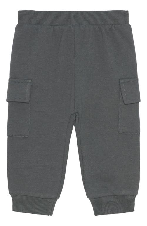 Pl Baby By Petit Lem Quilted Top & Joggers Set In Green