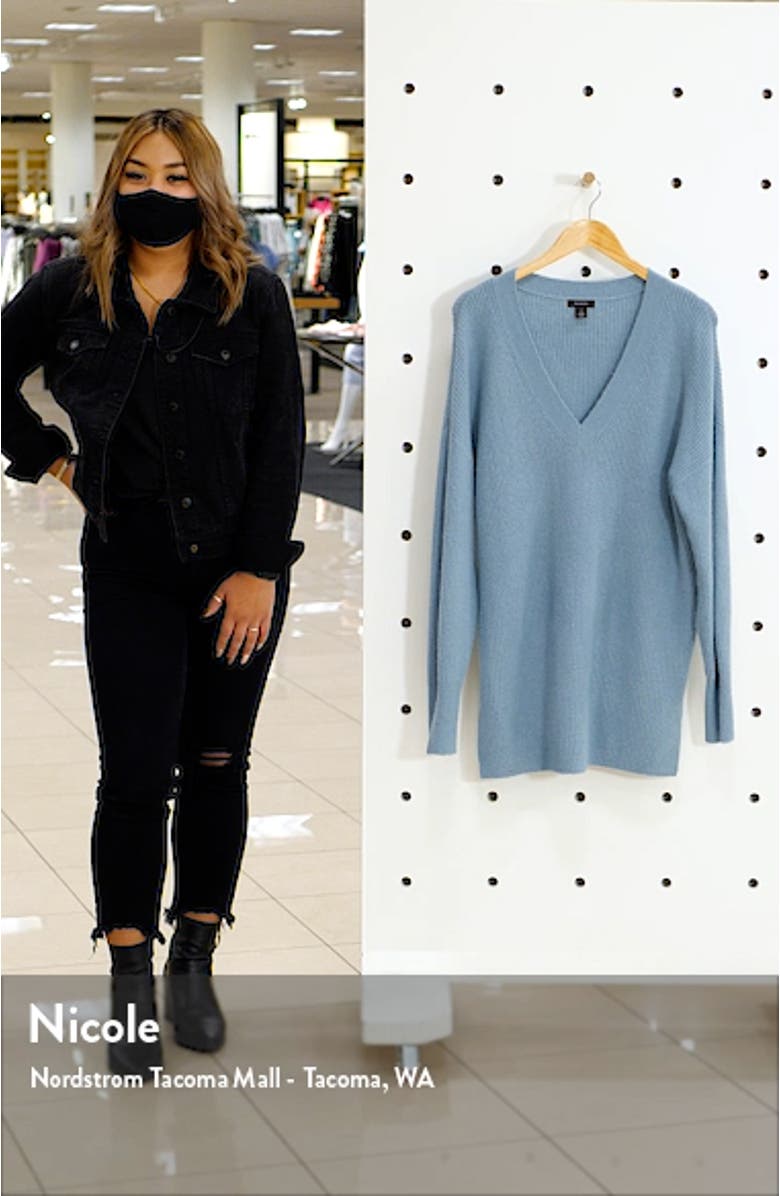 Cozy V-Neck Tunic Sweater, sales video thumbnail