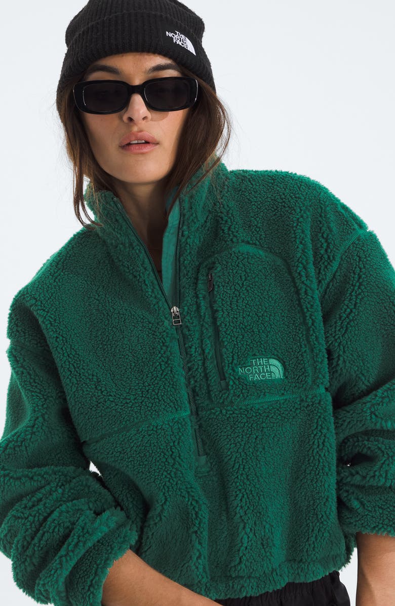 The North Face Extreme Pile 2 Fleece Half Zip Pullover, Alternate, color, Hunter Green