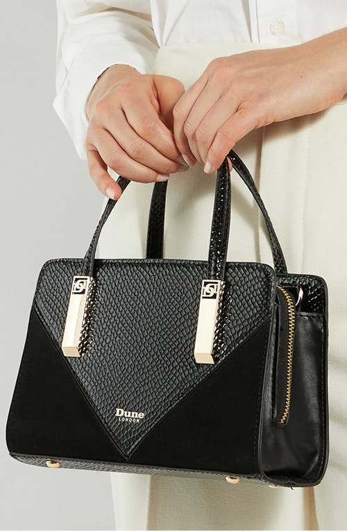 Dune London Dinkydenbeigh Top Handle Bag In Black