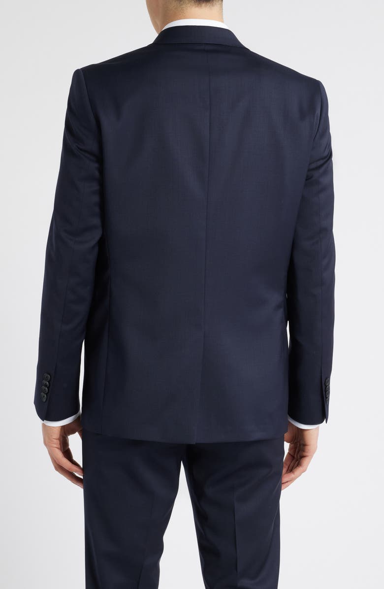AllSaints Ross Slim Fit Navy Stretch Wool Sport Coat, Alternate, color, Navy