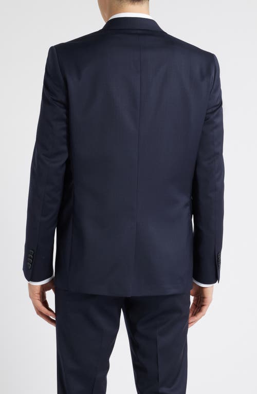 Allsaints Ross Slim Fit Navy Stretch Wool Sport Coat In Navy