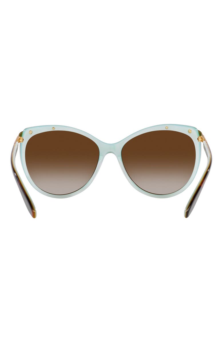 RALPH 59mm Gradient Cat Eye Sunglasses, Alternate, color, Brown Gradient