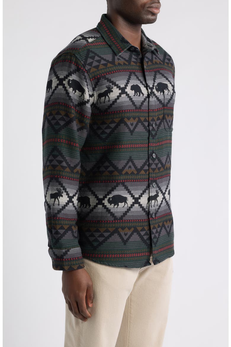 Marshall Chamois Shirt, Alternate, color, LOST TRAIL BLACK