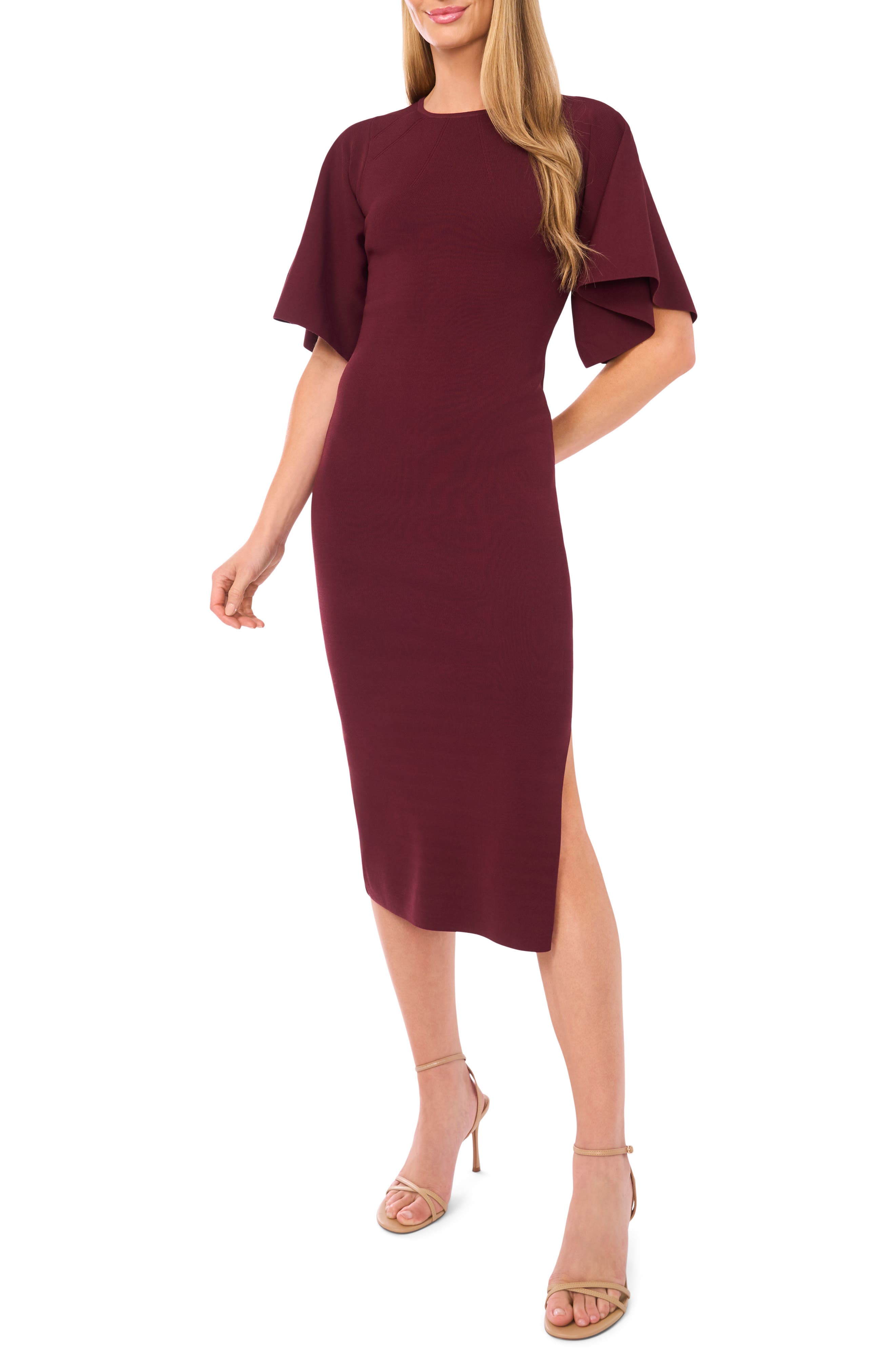 Flare Sleeve Midi Dress - image 5