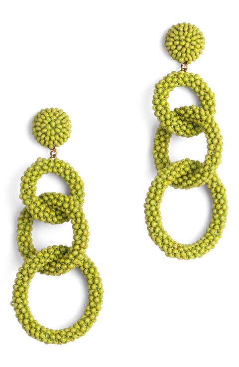 Ember Beaded Drop Earrings