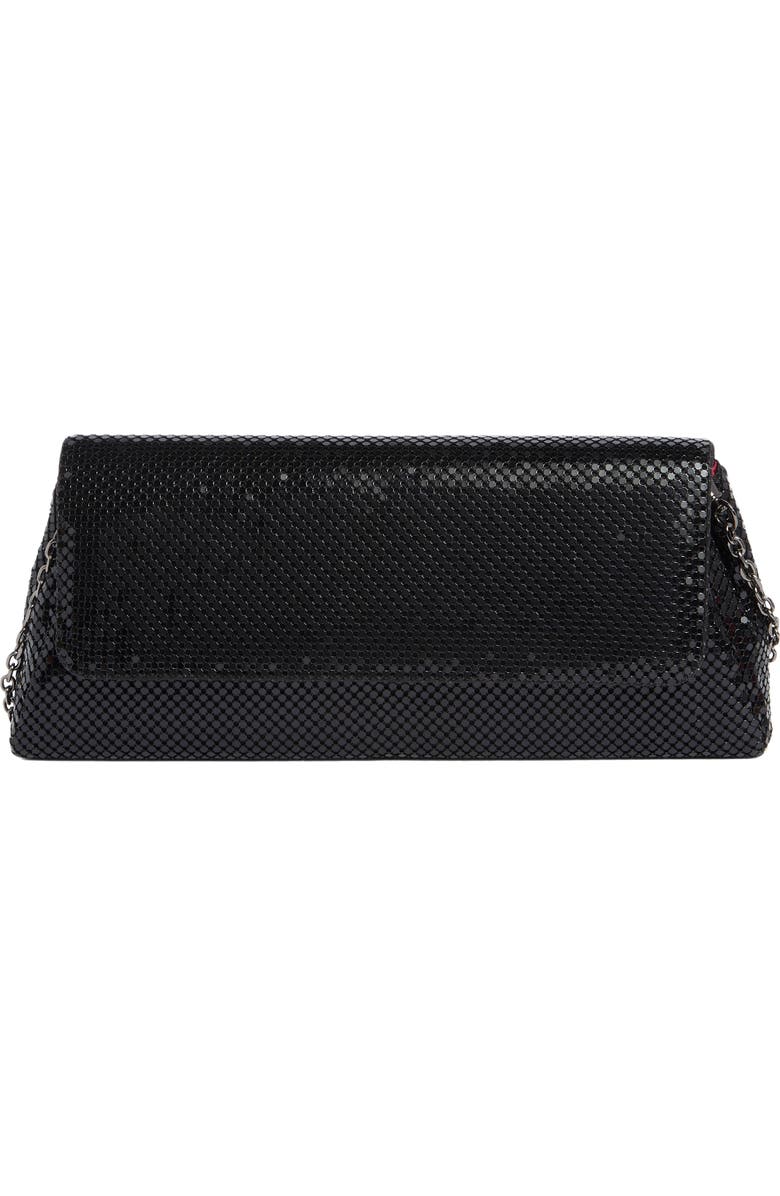 Whiting & Davis Romy Clutch, Main, color, Black