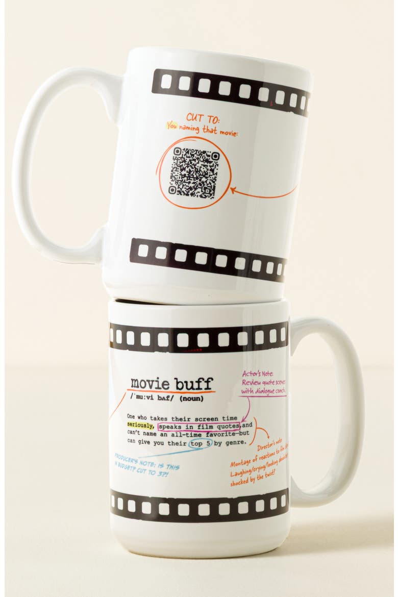 Movie Trivia Every Day Interactive QR Mug, Main, color, Multi