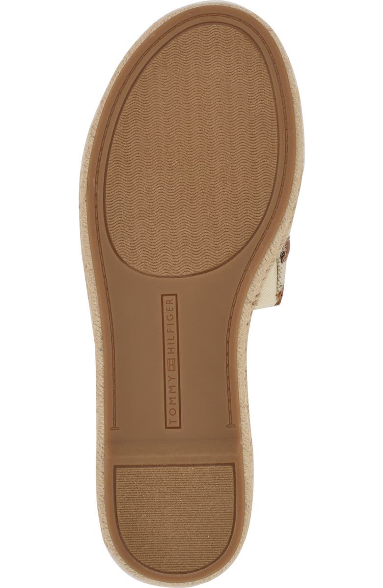 Tommy Hilfiger Hadjea Espadrille Slide Sandal, Alternate, color, Natural/ British Tan