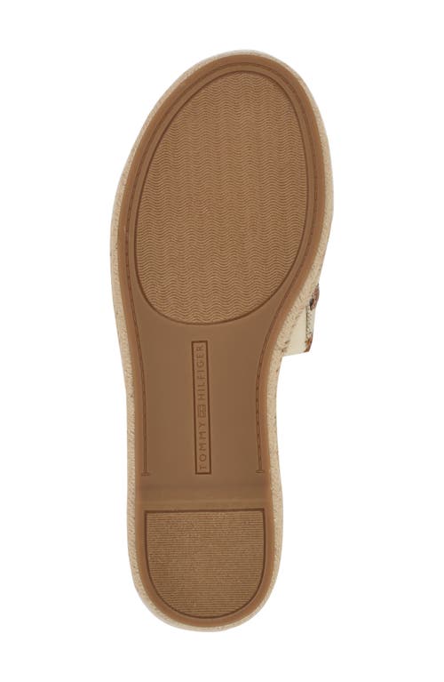 Tommy Hilfiger Hadjea Espadrille Slide Sandal In Natural/british Tan