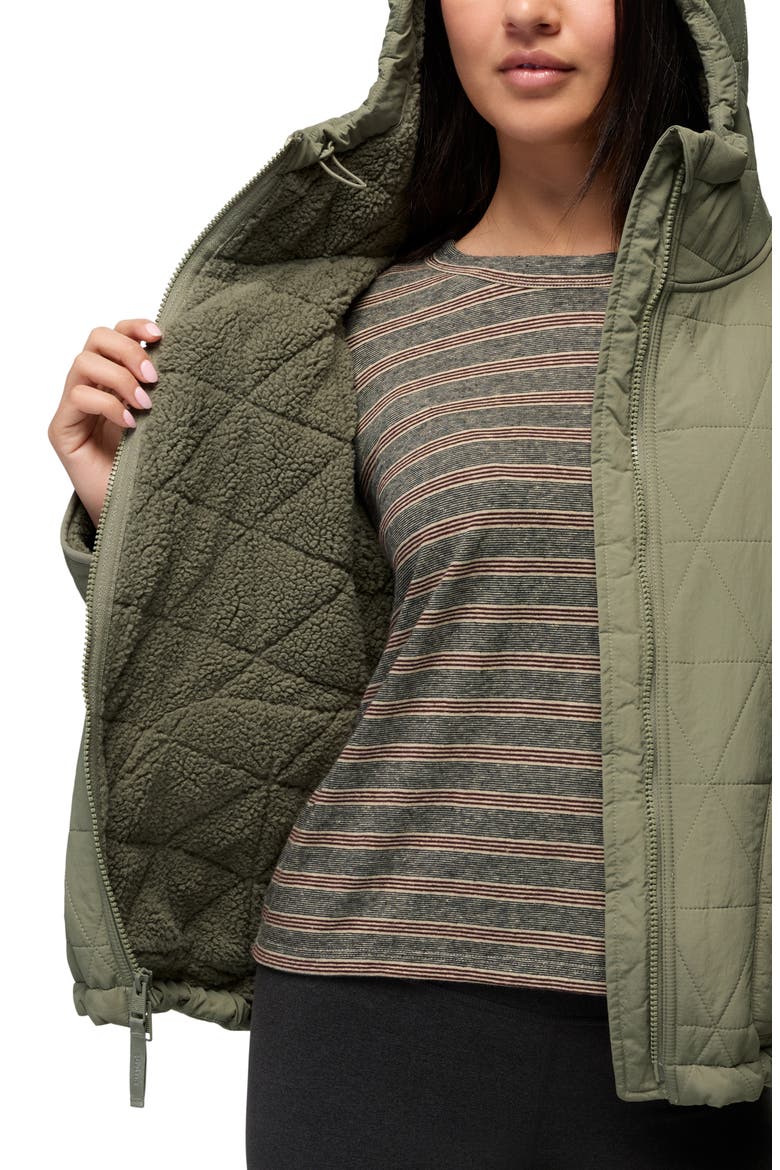 Encinitas Quilted Bomber Jacket, Alternate, color, SAGE