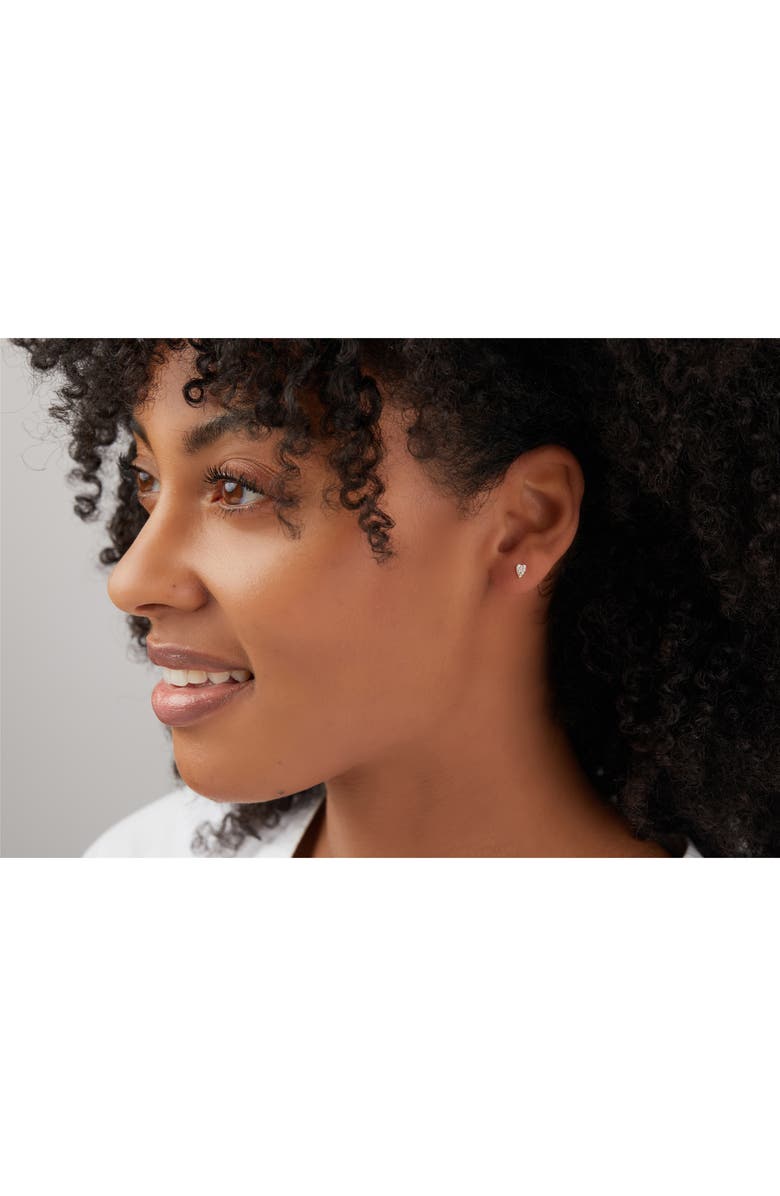 Bony Levy Icons Diamond Heart Stud Earrings, Alternate, color,