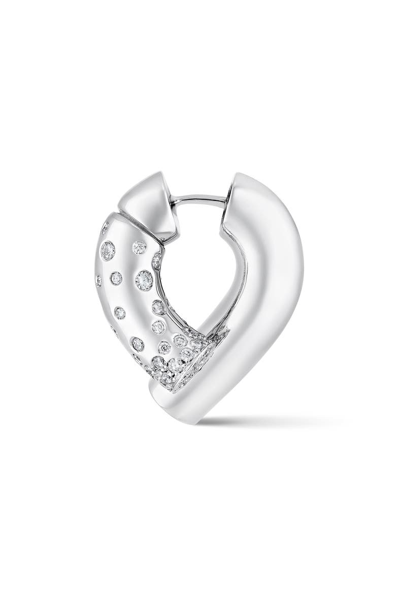 Oera Pavé Diamond Earrings, Alternate, color, WHITE GOLD