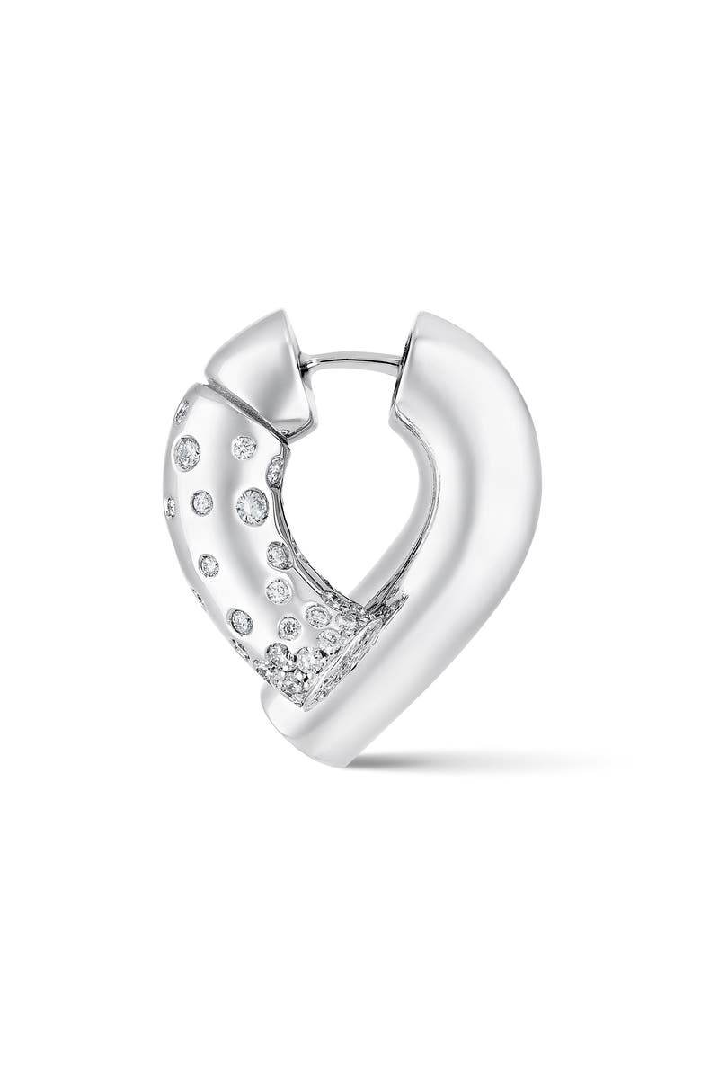 TABAYER Oera Pavé Diamond Earrings, Alternate, color, White Gold