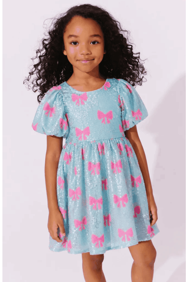 Pretty Bows Sequin Dress, Alternate, color, Pink