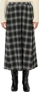 GERARD DAREL Basma Checked Midi Skirt