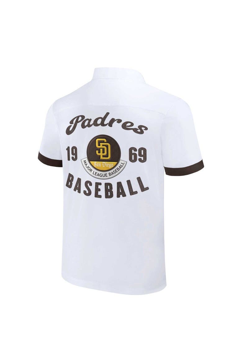 Men's Darius Rucker Collection by Fanatics  White San Diego Padres Bowling Button-Up Shirt, Alternate, color, White