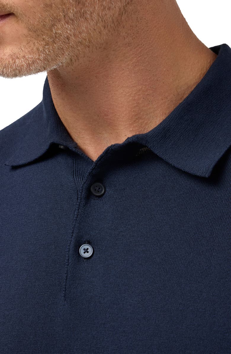 Mizzen+Main Ashe Cotton Blend Performance Sweater Polo, Alternate, color, Navy