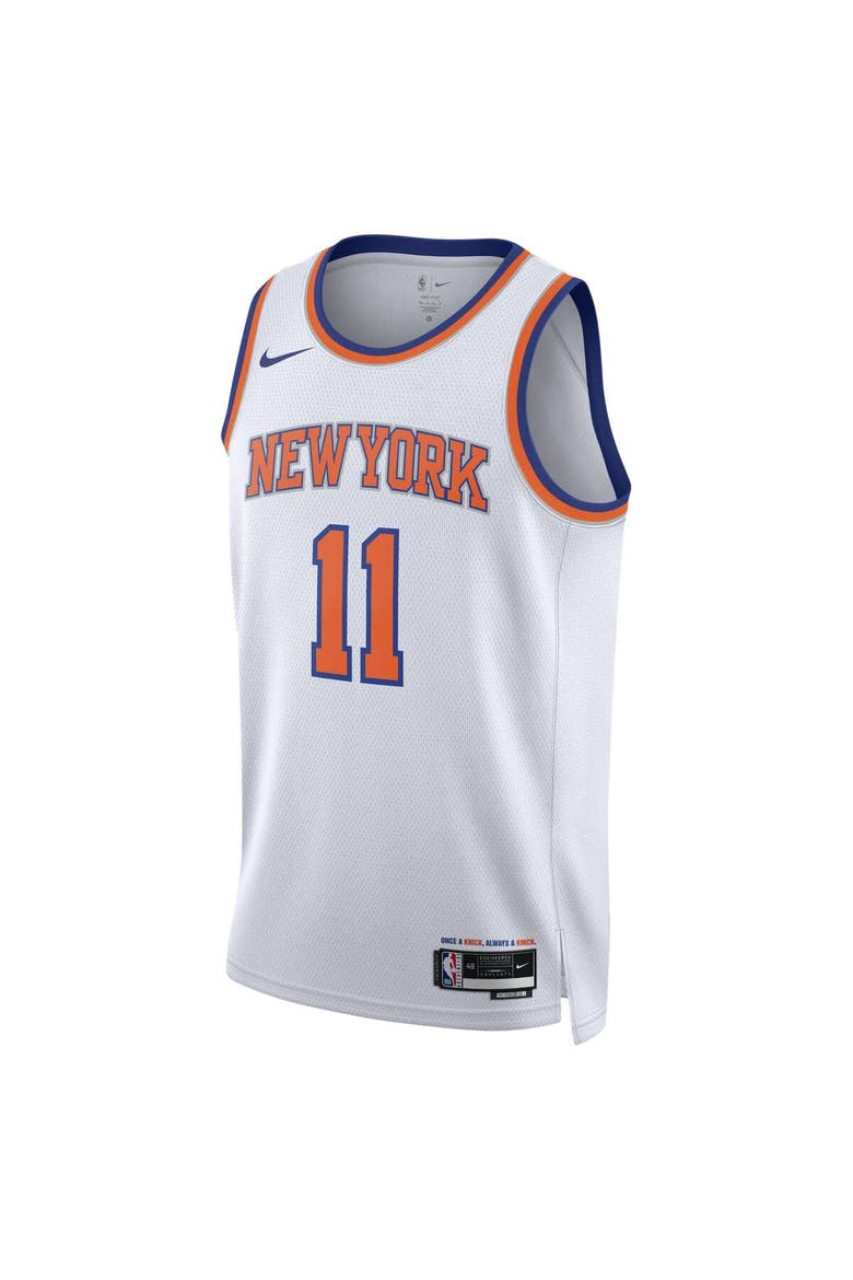 Unisex Nike Jalen Brunson White New York Knicks Swingman Jersey - Association Edition, Alternate, color, White