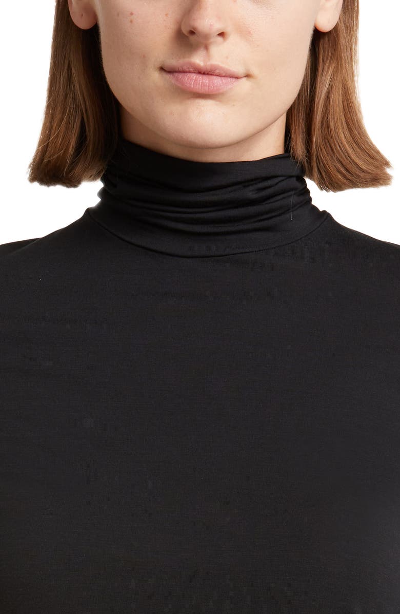 Oroblu Perfect Line Stretch Modal Turtleneck Top, Alternate, color, 